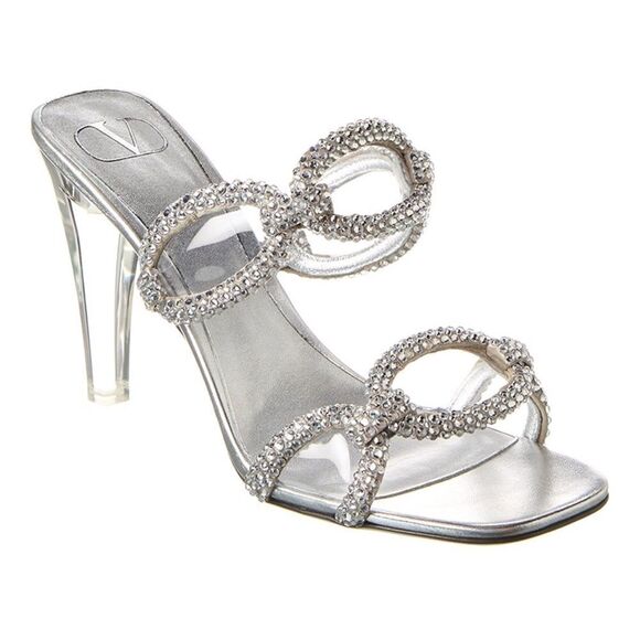 Valentino Garavani Chain 1967 embellished heel sandals size 36.5 - Picture 3 of 16